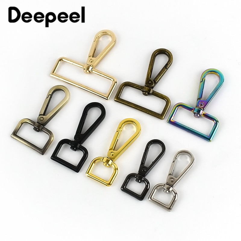 10 db 13-50 mm-es fém horgos csatok táskapánt akasztóhoz, csomagtartó kioldó kapcsok kutyanyakörv forgatható kapcsok barkács varrás kiegészítők