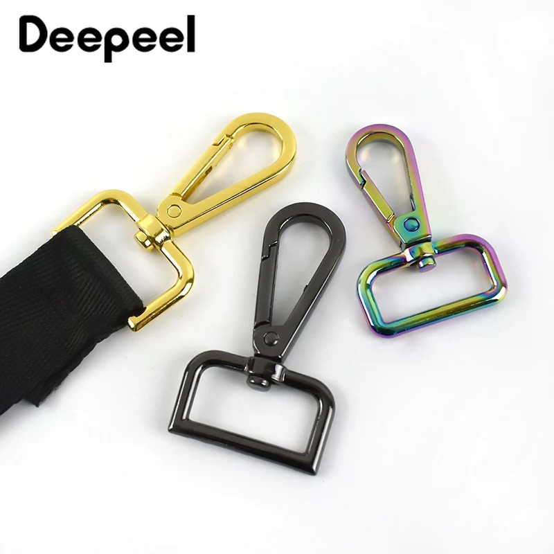 10 db 13-50 mm-es fém horgos csatok táskapánt akasztóhoz, csomagtartó kioldó kapcsok kutyanyakörv forgatható kapcsok barkács varrás kiegészítők