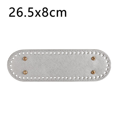 26.5x8cm Poșete de mână pentru femei DIY, lucrate manual, ovale, cu fund lung, Accesorii pentru genți de tricotat, genți de umăr, pe spate