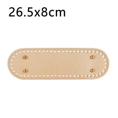 26.5x8cm Poșete de mână pentru femei DIY, lucrate manual, ovale, cu fund lung, Accesorii pentru genți de tricotat, genți de umăr, pe spate