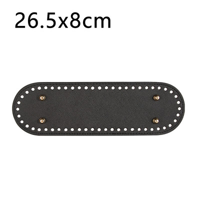 26.5x8cm Poșete de mână pentru femei DIY, lucrate manual, ovale, cu fund lung, Accesorii pentru genți de tricotat, genți de umăr, pe spate