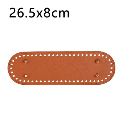 26.5x8cm Poșete de mână pentru femei DIY, lucrate manual, ovale, cu fund lung, Accesorii pentru genți de tricotat, genți de umăr, pe spate