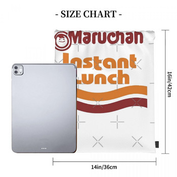 Maruchan Instant Lunch 4 Τσάντες με κορδόνια Σακίδια για κορίτσι Τσάντα Προσαρμοσμένη τσάντα Ανδρικά Σακίδια πλάτης Μικρό σακίδιο Γυναικείας