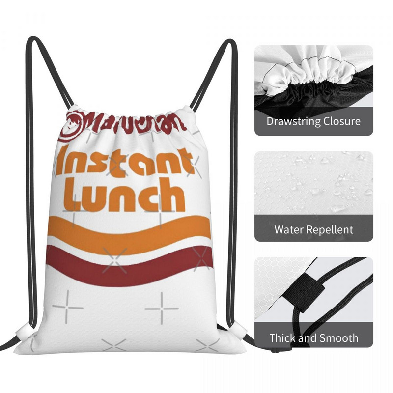 Maruchan Instant Lunch 4 tašky so sťahovacou šnúrkou, batohy pre dievčatá, taška na mieru, pánske batohy, malý batoh pre ženy.