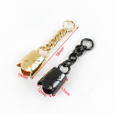 10db Deepeel fém táska akasztó csatok divat poggyász ötvözet bojt dugó kötél csat barkács ruházat dekorációs anyag BD445