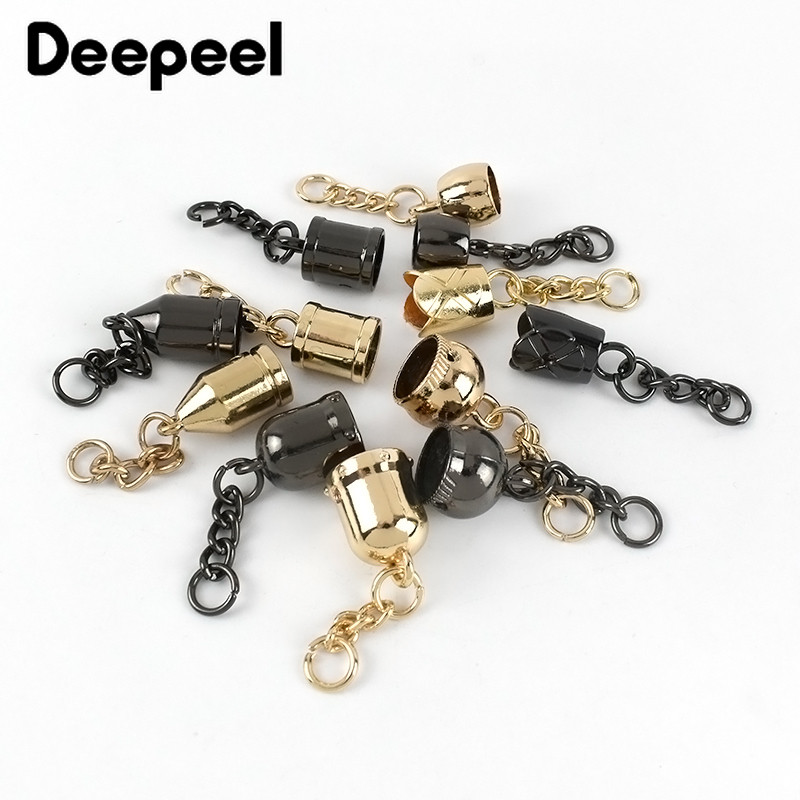 10db Deepeel fém táska akasztó csatok divat poggyász ötvözet bojt dugó kötél csat barkács ruházat dekorációs anyag BD445