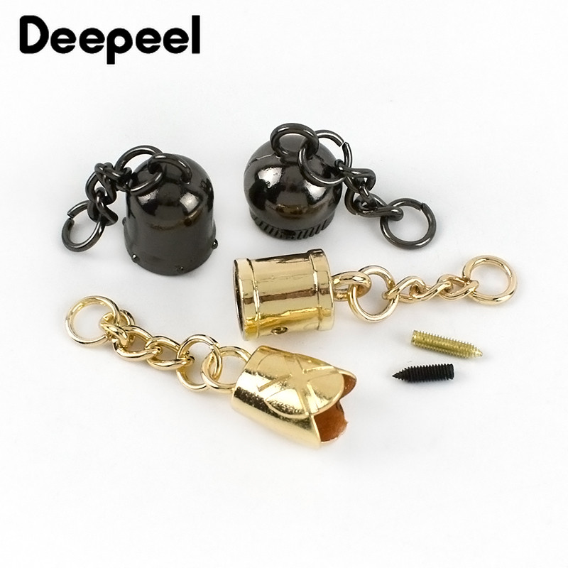 10db Deepeel fém táska akasztó csatok divat poggyász ötvözet bojt dugó kötél csat barkács ruházat dekorációs anyag BD445