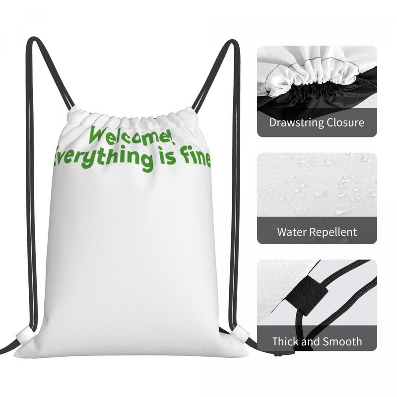Everything Is Fine Genți cu șnur Rucsaci Rucsac Genți Călătorii Genți Pentru Fete Rucsac Femei