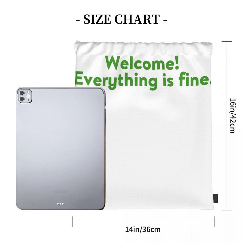 Everything Is Fine Genți cu șnur Rucsaci Rucsac Genți Călătorii Genți Pentru Fete Rucsac Femei