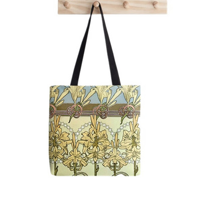2021. Shopper Alphonse Mucha Printed Tote Bag žene Harajuku shopper Funny handbag girl Kupnja na rame Lady Canvas Bag