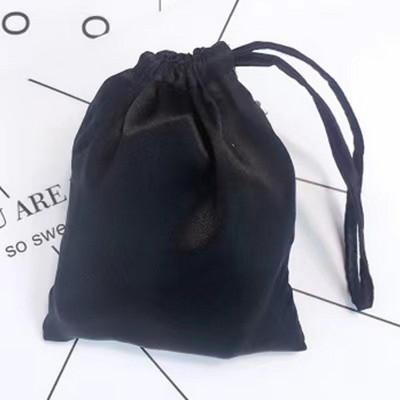 12x15cm Luksuslik siidist satiinist pingutusnööriga kott tuttidega Juuksekimbud Parukad Meigipakendikotid Ehete Pakendamine Kingitus