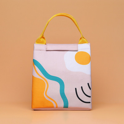 PURDORED 1 bucată nouă geantă de prânz pentru femei Geantă pentru cutie Bento pentru picnic, organizator termic de călătorie, izolată, impermeabilă.