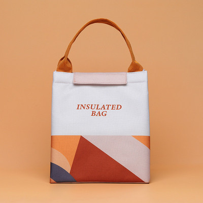 PURDORED 1 bucată nouă geantă de prânz pentru femei Geantă pentru cutie Bento pentru picnic, organizator termic de călătorie, izolată, impermeabilă.