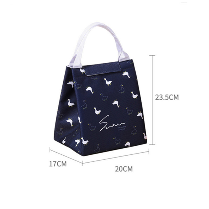 PURDORED 1 bucată nouă geantă de prânz pentru femei Geantă pentru cutie Bento pentru picnic, organizator termic de călătorie, izolată, impermeabilă.