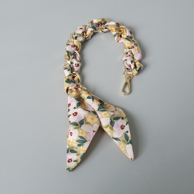 Nova moda proljeće ljeto ženska torbica Dodatni dio lančića Odvojivi zamjenski cvjetni svileni pamučni remen za šal Ženski lanac