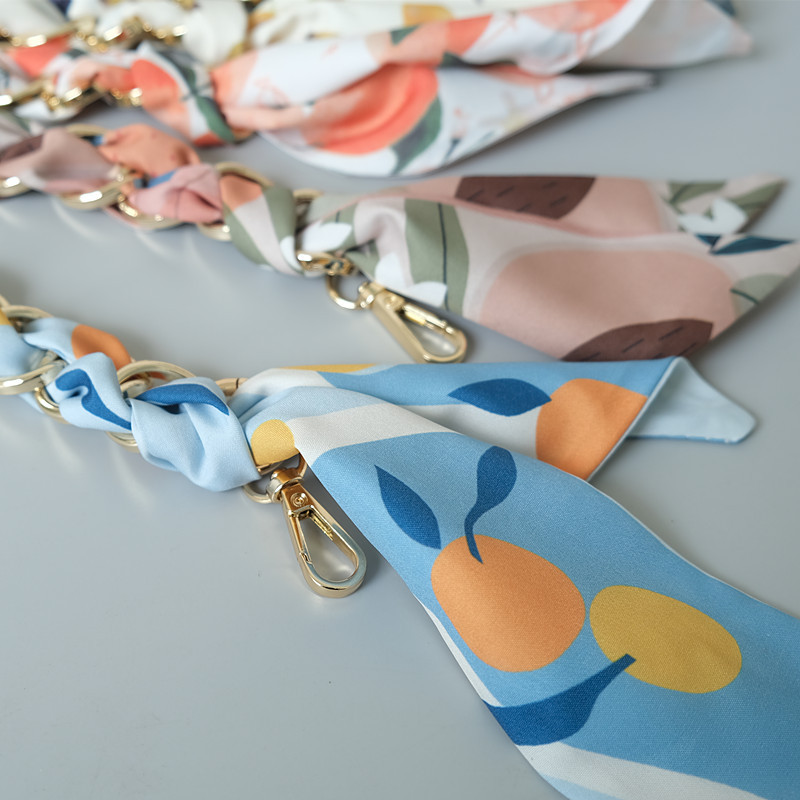Nova moda proljeće ljeto ženska torbica Dodatni dio lančića Odvojivi zamjenski cvjetni svileni pamučni remen za šal Ženski lanac