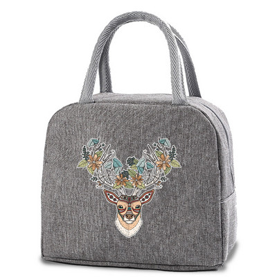 Izolēta pusdienu vakariņu soma Audekls Bento rokassomu dzesētāji dzērieni Ēdieni Tote Skolas ceļojumu piknika soma Termiskā pārtikas soma uzglabāšanas maisiņš