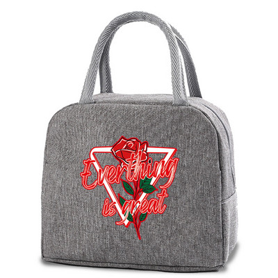 Izolēta pusdienu vakariņu soma Audekls Bento rokassomu dzesētāji dzērieni Ēdieni Tote Skolas ceļojumu piknika soma Termiskā pārtikas soma uzglabāšanas maisiņš