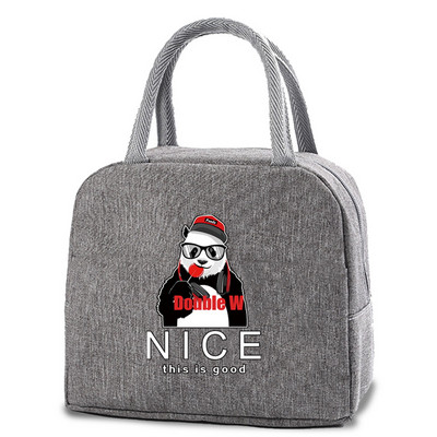 Izolēta pusdienu vakariņu soma Audekls Bento rokassomu dzesētāji dzērieni Ēdieni Tote Skolas ceļojumu piknika soma Termiskā pārtikas soma uzglabāšanas maisiņš