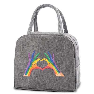 Izolēta pusdienu vakariņu soma Audekls Bento rokassomu dzesētāji dzērieni Ēdieni Tote Skolas ceļojumu piknika soma Termiskā pārtikas soma uzglabāšanas maisiņš