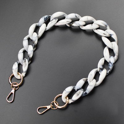 MM FOND Promocija remen za torbicu od smole za žene crno-bijele modne torbe za djevojke remeni za debele i jake remenčiće za velike veličine