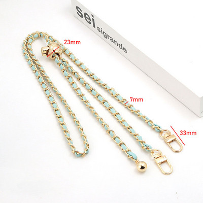Dodaci za torbe Lanac za torbe DIY PU kožne metalne torbe Remen Podesivi remen za rame Chic Zlatna lopta za zamjenu preko tijela