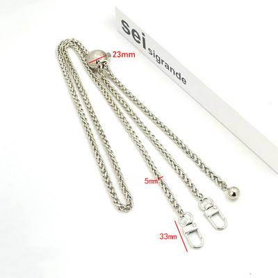 Dodaci za torbe Lanac za torbe DIY PU kožne metalne torbe Remen Podesivi remen za rame Chic Zlatna lopta za zamjenu preko tijela