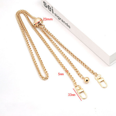 Dodaci za torbe Lanac za torbe DIY PU kožne metalne torbe Remen Podesivi remen za rame Chic Zlatna lopta za zamjenu preko tijela
