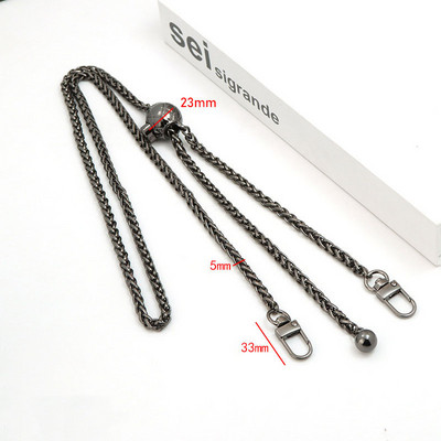Dodaci za torbe Lanac za torbe DIY PU kožne metalne torbe Remen Podesivi remen za rame Chic Zlatna lopta za zamjenu preko tijela