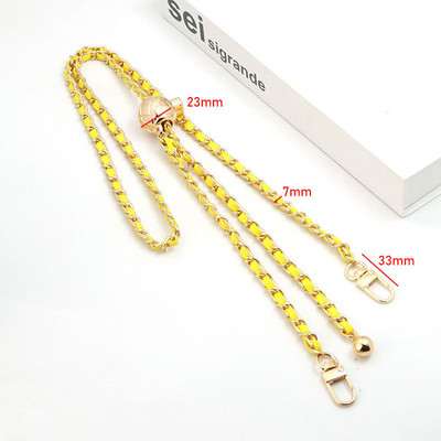 Dodaci za torbe Lanac za torbe DIY PU kožne metalne torbe Remen Podesivi remen za rame Chic Zlatna lopta za zamjenu preko tijela