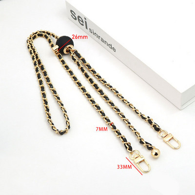 Dodaci za torbe Lanac za torbe DIY PU kožne metalne torbe Remen Podesivi remen za rame Chic Zlatna lopta za zamjenu preko tijela