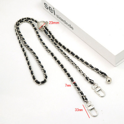 Dodaci za torbe Lanac za torbe DIY PU kožne metalne torbe Remen Podesivi remen za rame Chic Zlatna lopta za zamjenu preko tijela