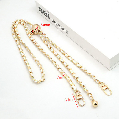 Dodaci za torbe Lanac za torbe DIY PU kožne metalne torbe Remen Podesivi remen za rame Chic Zlatna lopta za zamjenu preko tijela