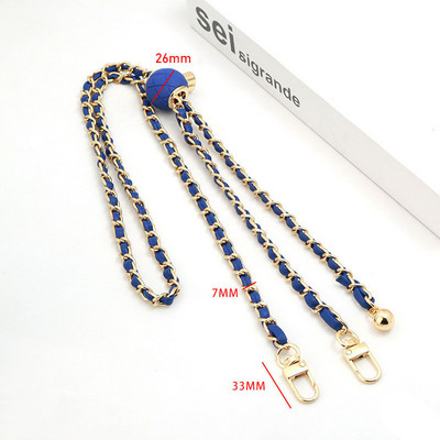 Dodaci za torbe Lanac za torbe DIY PU kožne metalne torbe Remen Podesivi remen za rame Chic Zlatna lopta za zamjenu preko tijela
