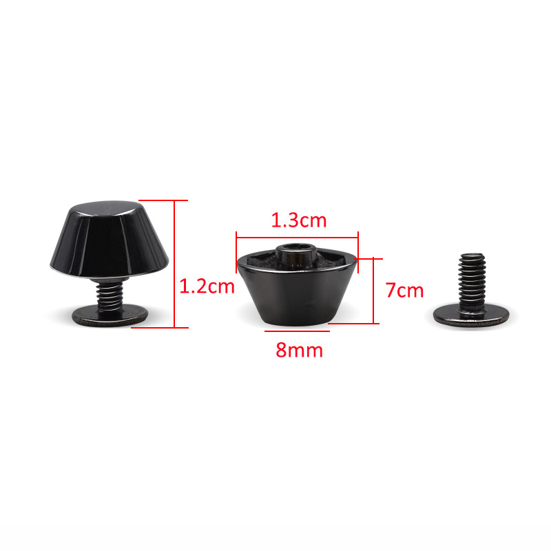 Tašky Spodné cvočky Nity Skrutka Batožina Kožené Kovové Remeselné Masívne Ramenné Doplnky 11 mm 13 mm 10 ks DIY