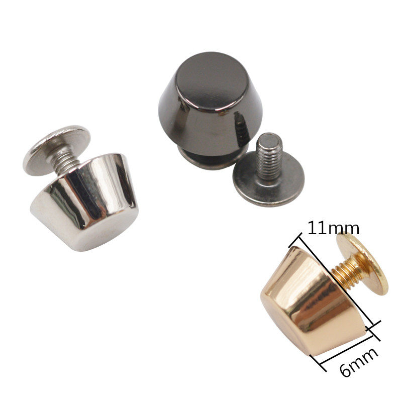Tašky Spodné cvočky Nity Skrutka Batožina Kožené Kovové Remeselné Masívne Ramenné Doplnky 11 mm 13 mm 10 ks DIY