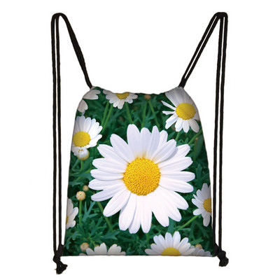 Perunike/runolist s printom cvijeća Torba s uzicom Ženske Kawaii naprtnjače s leptirima Ležerna pohrana za putovanja Djevojke Torba za knjige Poklon