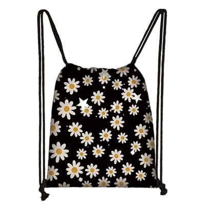 Perunike/runolist s printom cvijeća Torba s uzicom Ženske Kawaii naprtnjače s leptirima Ležerna pohrana za putovanja Djevojke Torba za knjige Poklon