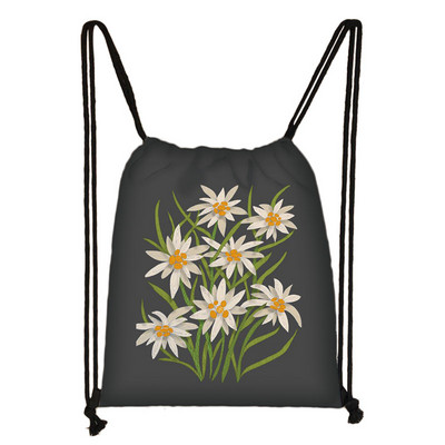 Perunike/runolist s printom cvijeća Torba s uzicom Ženske Kawaii naprtnjače s leptirima Ležerna pohrana za putovanja Djevojke Torba za knjige Poklon