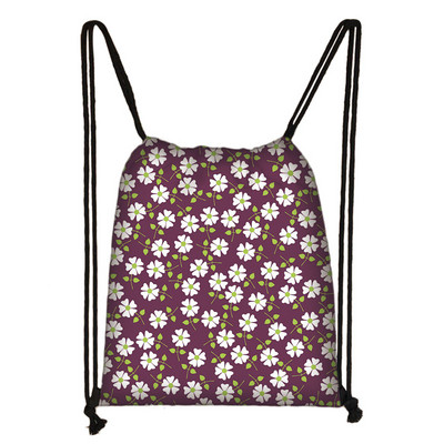 Perunike/runolist s printom cvijeća Torba s uzicom Ženske Kawaii naprtnjače s leptirima Ležerna pohrana za putovanja Djevojke Torba za knjige Poklon