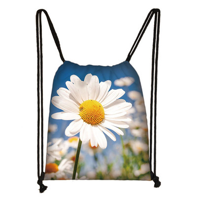 Perunike/runolist s printom cvijeća Torba s uzicom Ženske Kawaii naprtnjače s leptirima Ležerna pohrana za putovanja Djevojke Torba za knjige Poklon