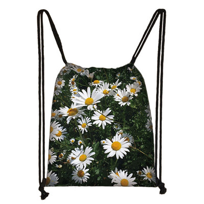 Perunike/runolist s printom cvijeća Torba s uzicom Ženske Kawaii naprtnjače s leptirima Ležerna pohrana za putovanja Djevojke Torba za knjige Poklon