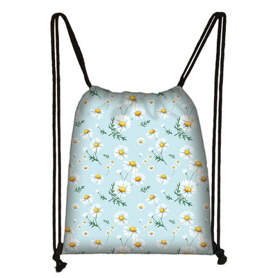 Perunike/runolist s printom cvijeća Torba s uzicom Ženske Kawaii naprtnjače s leptirima Ležerna pohrana za putovanja Djevojke Torba za knjige Poklon