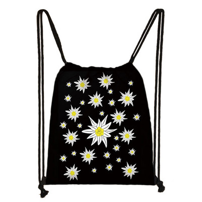 Perunike/runolist s printom cvijeća Torba s uzicom Ženske Kawaii naprtnjače s leptirima Ležerna pohrana za putovanja Djevojke Torba za knjige Poklon