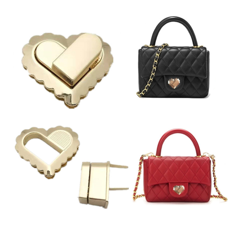 Metallist lukuga kott Pööratav keeratav lukuga rahakott vedruriiv meisterdamiseks käsitsi materjalist kott Riidest riba naiste koti riistvara tarvikud