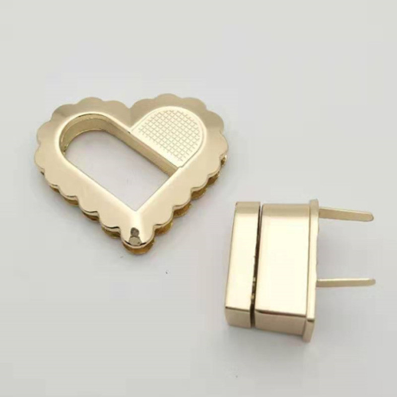 Metallist lukuga kott Pööratav keeratav lukuga rahakott vedruriiv meisterdamiseks käsitsi materjalist kott Riidest riba naiste koti riistvara tarvikud