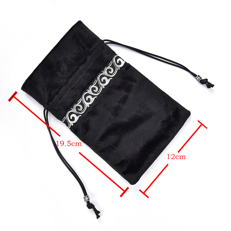 1 kom tiskana baršunasta torba za pohranu tarota, kartica s proročanstvom, dodaci za proricanje vještica, paket s uzicom za tarot karte