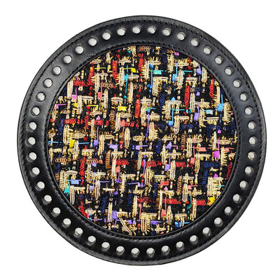 Kerek kialakítású horgolt táska alsó formázó párnapárna betétalap pénztárcához Női táska barkácsolási kiegészítő