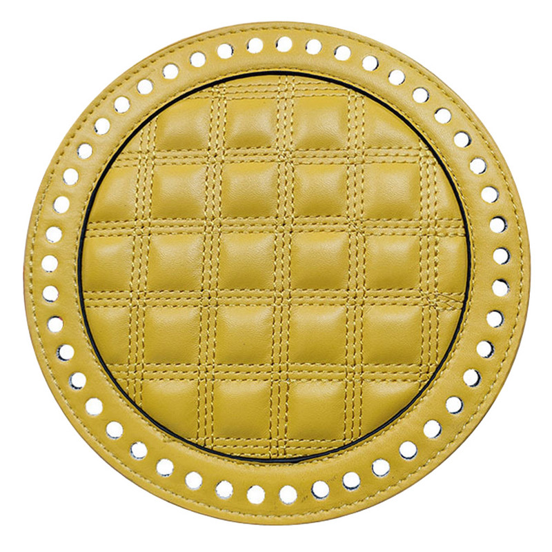 Kerek kialakítású horgolt táska alsó formázó párnapárna betétalap pénztárcához Női táska barkácsolási kiegészítő