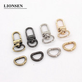 Lionsen 8 σετ Ανταλλακτικά τσάντας Αξεσουάρ Πόρπη τσάντας αποσκευών Γάντζος κουμπώματος/Σκύλος, Κρεμάστρα τσάντας Αστακός Κούμπωμα D δακτύλιος διαμέτρου 10 mm